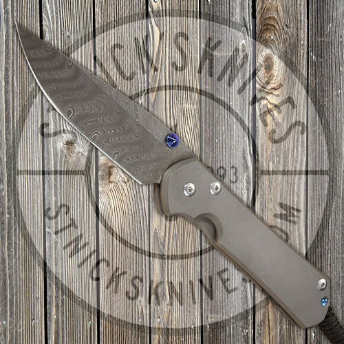 Chris Reeve Knives - Large Sebenza 31 - Plain Jain - Boomerang Damascus - Drop Point - L31-1002