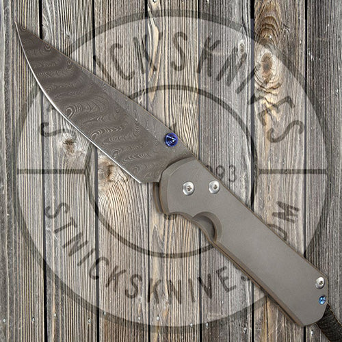 Chris Reeve Knives - Large Sebenza 31 - Plain Jain - Boomerang Damascus - Drop Point - L31-1002