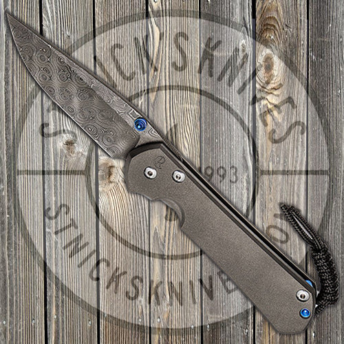 Chris Reeve Knives - Large Sebenza 31 - Plain Jain - Raindrop Damascus - Drop Point - L31-1006