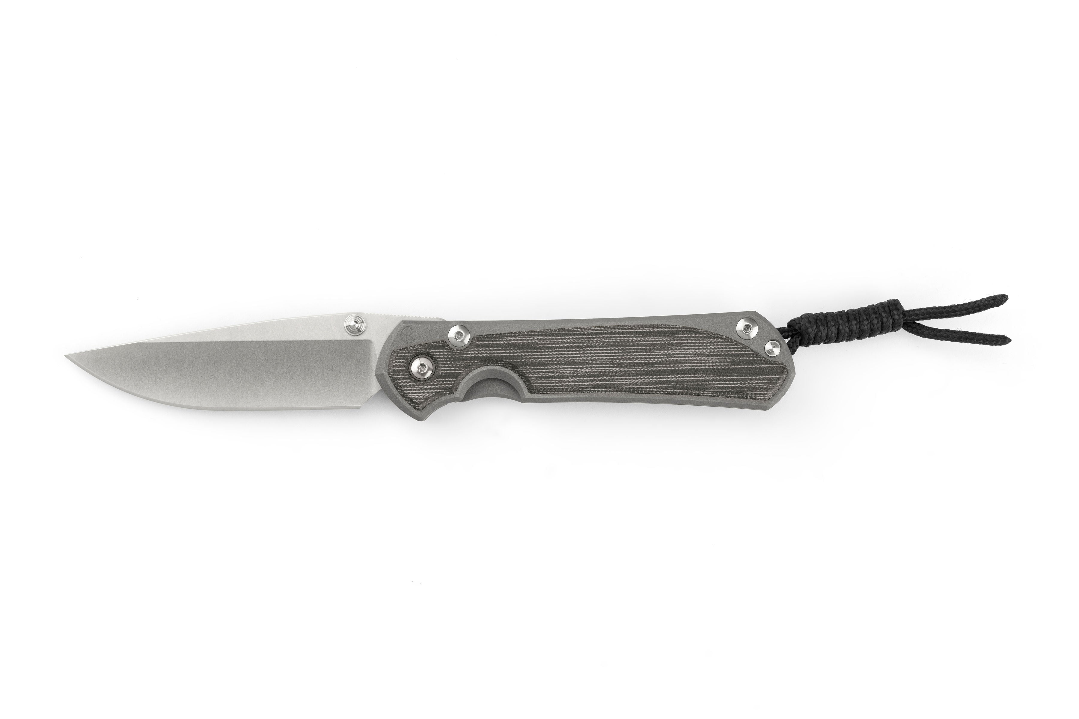 Chris Reeve Knives - Small Sebenza 31 - Black Canvas Micarta Inlay - Drop Point - S31-1200