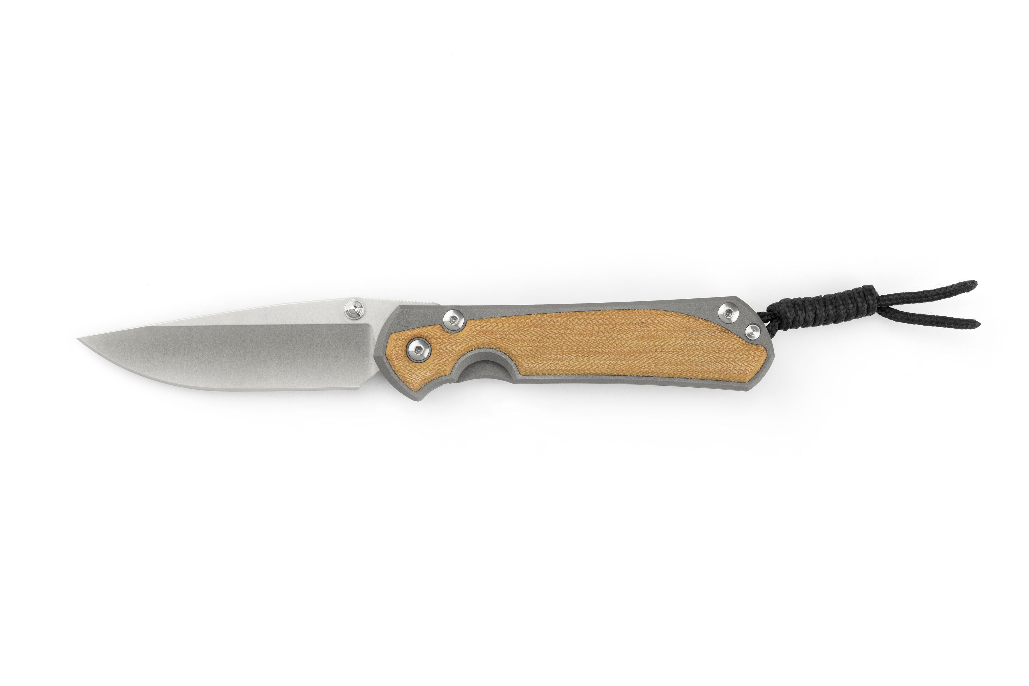 Chris Reeve Knives - Large Sebenza 31 - Natural Canvas Micarta Inlay - Drop Point - L31-1212 - 0