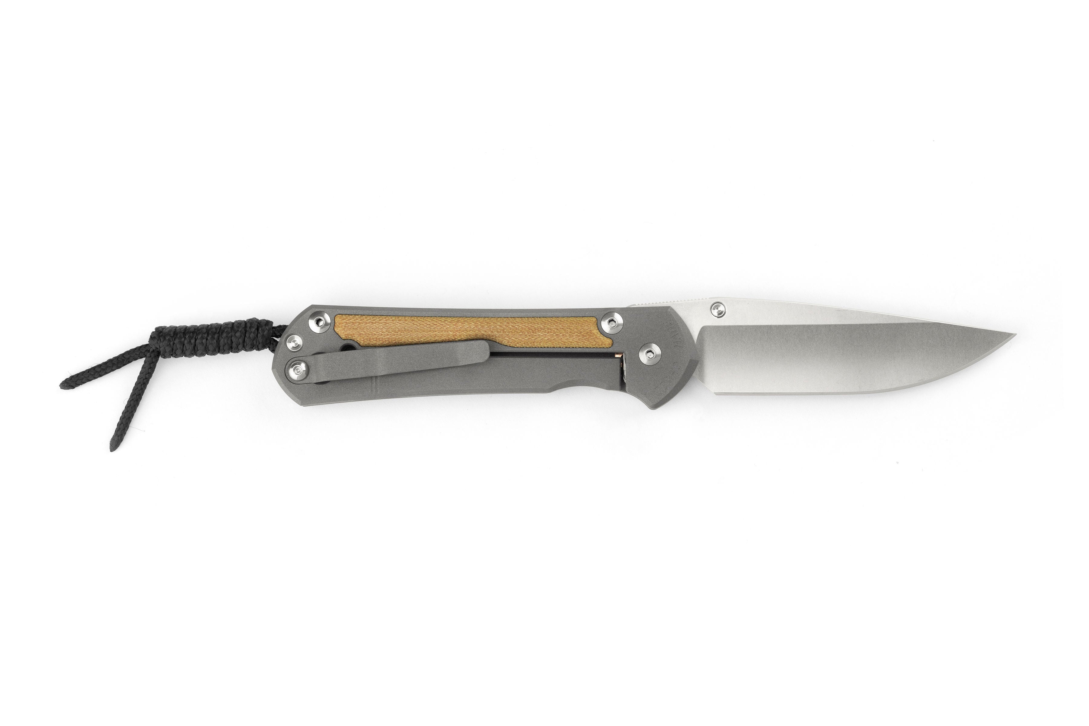 Chris Reeve Knives - Small Sebenza 31 - Natural Canvas Micarta Inlay - Drop Point - S31-1212 - 0