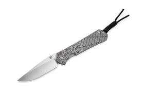 Chris Reeve Knives Small Sebenza 31 - LEFT Handed - 2022 CGG "Forever Flag" - Drop Point - Glass Blasted - S31-1691