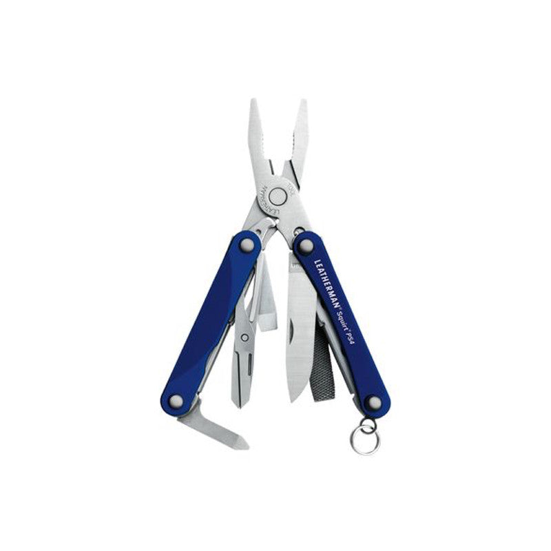 Leatherman - Blue - Squirt PS4 - Keychain Tool with Plier - 831192
