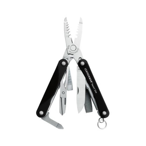 Leatherman - Squirt ES4 - Keychain Electrician's Mini Multi-Tool-  Black - 831204