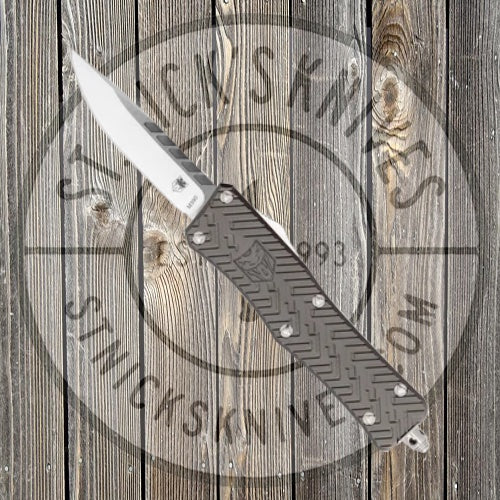 Cobratec Grey Titan M390 Drop Not Serrated - MGYTNM390DNS