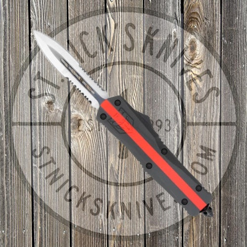 Cobratec - Medium Red Line Firefighter FS-3 Dagger 2 side serrated - MRLFFF-3DAG2SS