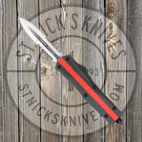 Cobratec - Medium Red Line Firefighter FS-3 Dagger 2 side serrated - MRLFFF-3DAG2SS