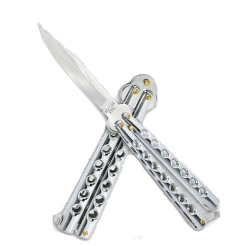Matrix Butterfly Knife - Silver - B5-S