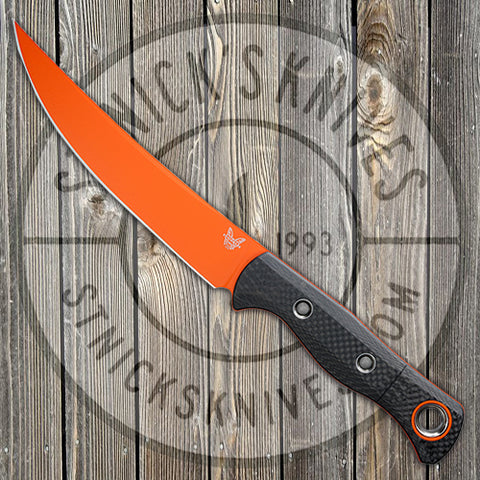 Benchmade Meatcrafter - Carbon Fiber Handle - CPM-S45VN - Fixed Blade - 15500OR-2