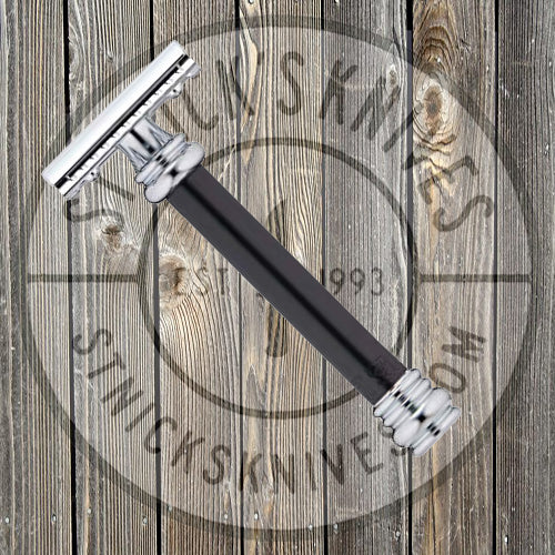 Merkur - Barber Pole - Safety Razor - Black Handle - 38-BLACK (38011)