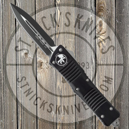 Microtech - Combat Troodon - Black Standard - Double Edge - Black Chassis - 142-1