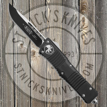Microtech - Combat Troodon - Black Standard - Single Edge - Black Chassis - 143-1