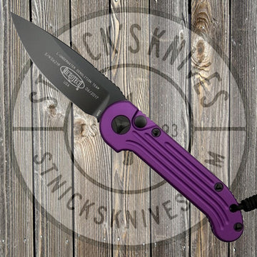 Microtech - LUDT - Single Edge - Black Hardware - Violet Chassis - 135-1VI