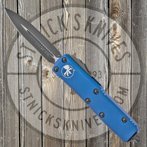 Microtech - UTX-85 - Double Edge - Black Standard - Blue Chassis - 232-1BL