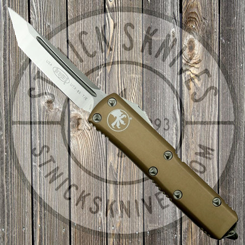 Microtech - UTX-85 - T/E -  Satin Standard - Tan - 233-4TA