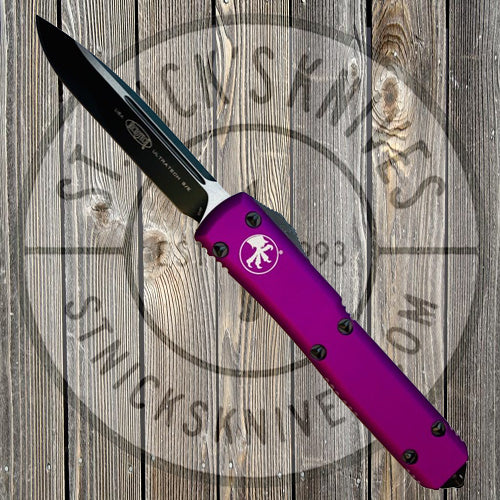 Microtech - Ultratech - Single Edge - Black Standard - Violet Chassis - 121-1VI