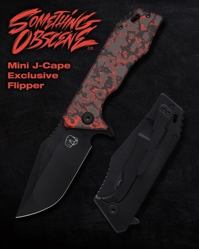 Something Obscene Mini J-Cape Exclusive - Fat Carbon Lava Flow
