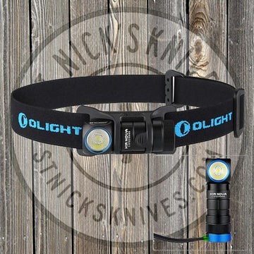 Olight - H1R Nova Cool White - 600 Lumen - LED Rechargeable Flashlight w/ Headband - OL-H1R-CW