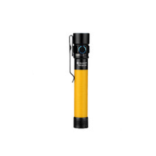 Olight - S2A Baton - 550 Lumen - Yellow - LED Tactical Flashlight w/ AA - LumenTac Holster - OL-S2A-YL