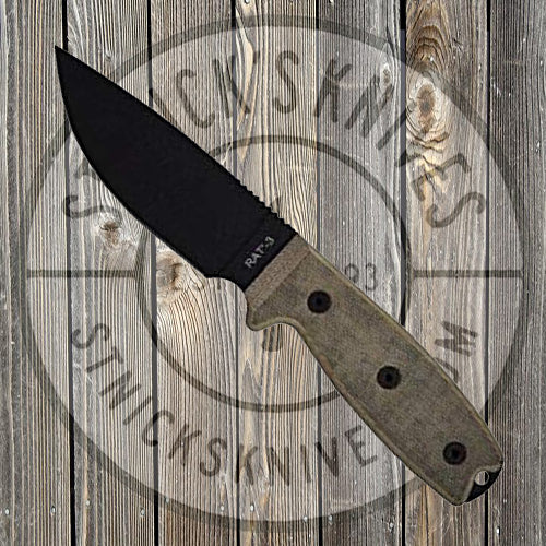 Ontario - RAT-3 - W/ Nylon Sheath - 8665