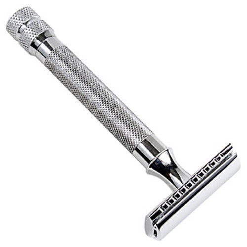 Parker - 64S - Safety Razor w/ Closed Comb Head - Stainless Steel - 64S
