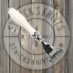 Parker - Mach 3 Razor - White Handle - 111W-M3