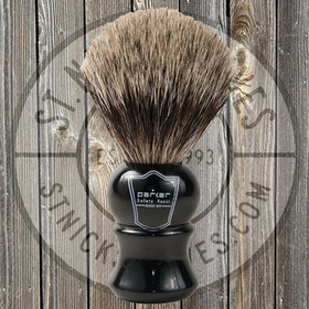 Parker - Shave Brush - Ebony Handle - Pure Badger Bristle - EHPB