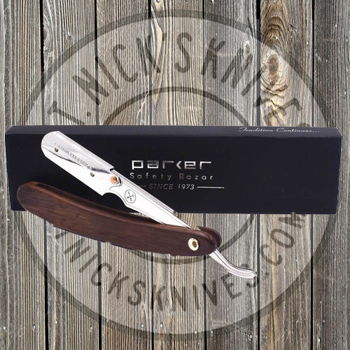 Parker - Shavette - Dark Sheesham Wood - Half Razor - SRDW