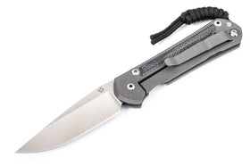 Chris Reeve Knives Small Sebenza 31 - Left Handed - Black Canvas Micarta Inlay - Drop Point - S31-1201 - SNK/WTO - Home Office