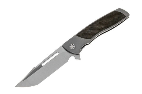 Sharp By Design Mini Evo - M390 Harpoon Point Blade - Green Micarta Inlay - Titanium Handle