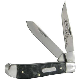 Schrade - Imperial - Trapper - Black Swirl Zytel Handles - IMP17T