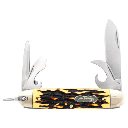 Schrade - Uncle Henry - 23UH - Scout - Folding - Staglon Handles - Nickel Silver Bolsters - 23UH
