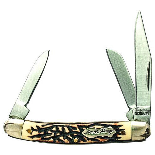 Schrade - Uncle Henry - JR Small Stockman - Staglon Handles - 807UH