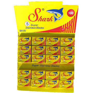 Shark - Stainless Steel Double Edge (DE) Blades - 100 count - SHARKS