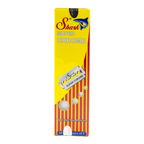Shark - Super Chrome Double Edge (DE) Blades - 100 count - SHARKSC