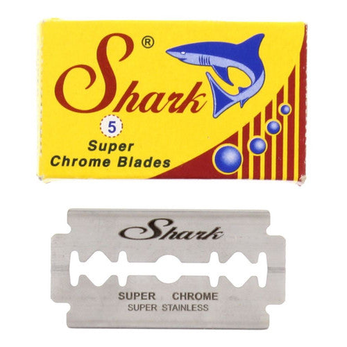 Shark - Super Chrome Double Edge (DE) Blades - 5 count pack - SHARKSC-PAK