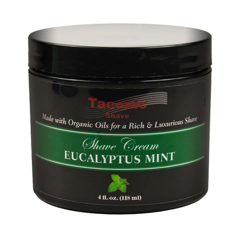 Taconic Shave - Glycerin/Hemp Oil - Eucalyptus Mint - 4oz - TSSEM