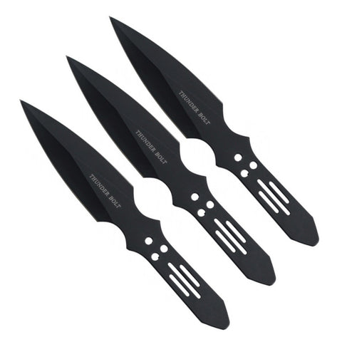Throwing Knives - 6in - 3pcs - Black - A5303-BK