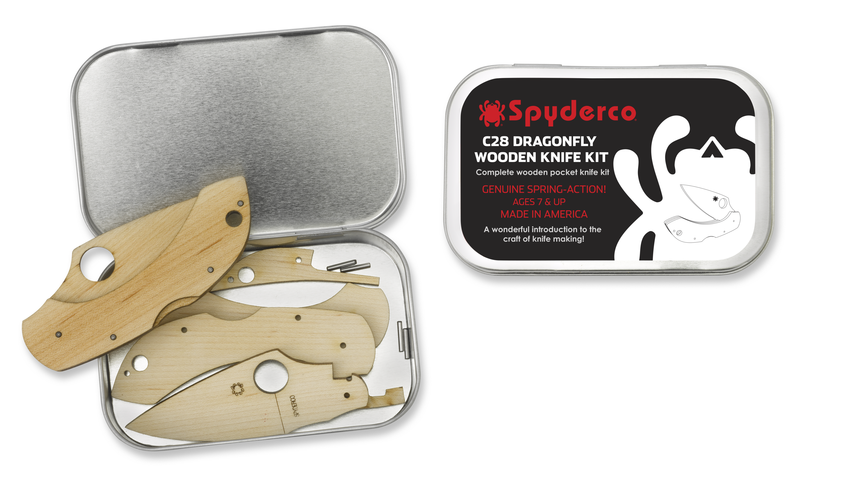 Spyderco Dragonfly 2 Wooden Knife Kit - WDKIT1