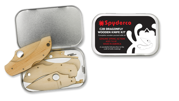Spyderco Dragonfly 2 Wooden Knife Kit - WDKIT1