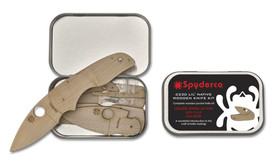 Spyderco Lil Native Wooden Knife Kit - WDKIT2