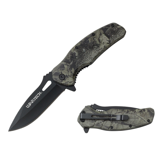 Wartech - Spring-Assisted - Leaf Camo - PWT104ECM