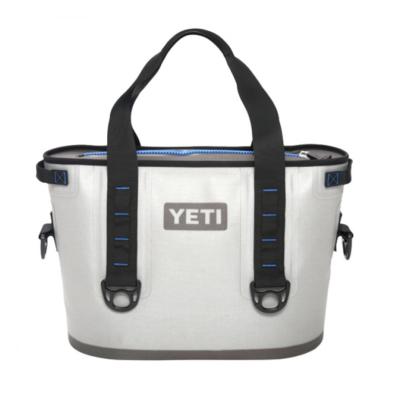 YETI Coolers - Hopper 20 - 20qt - Fog Gray & Tahoe Blue - YHOP20G