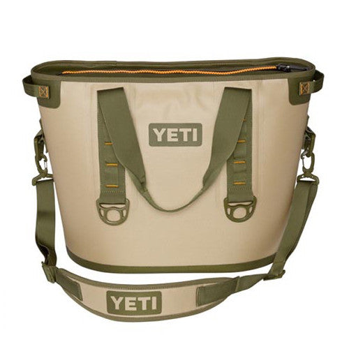 YETI Coolers - Hopper 30 - 30qt - Field Tan & Blaze Orange - YHOP30T