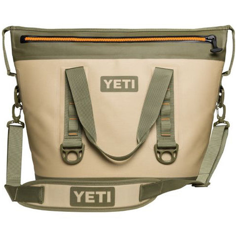 YETI Coolers - Hopper 30 TWO - 30qt - Field Tan & Blaze Orange - 18025150000