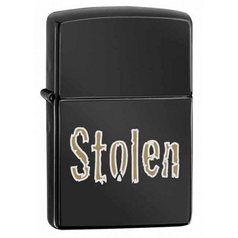 Zippo - Black Lazer Stolen Lighter - 28834