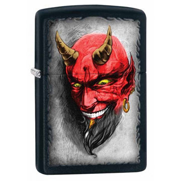 Zippo - Black Matte Devil Lighter - 28862