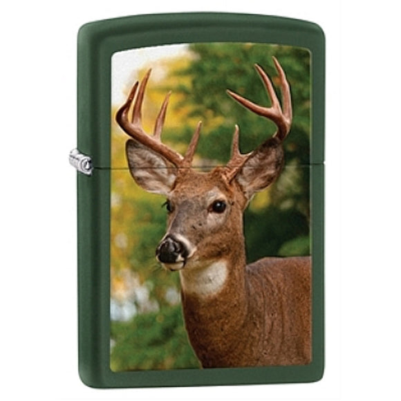 Zippo - Green Matte Buck Lighter - 28471