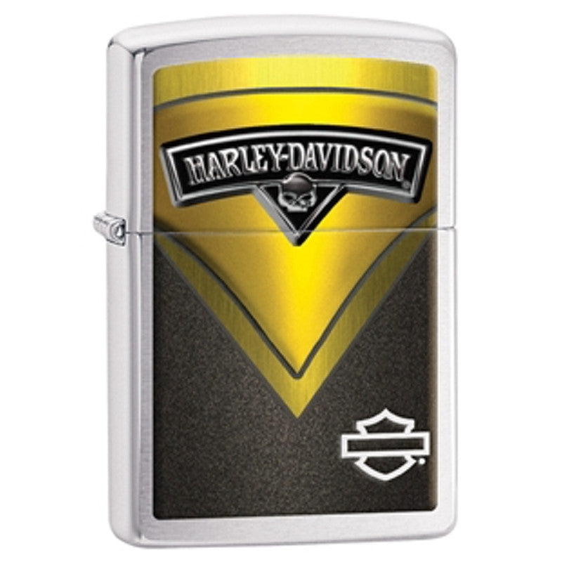 Zippo - Harley Davidson Black and Yellow Lighter - 28821